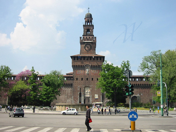 The Sforza Castle, Da Vinci's main working place